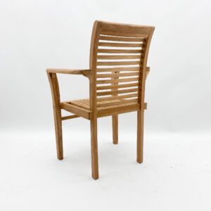 96cm stacking scroll back chair
