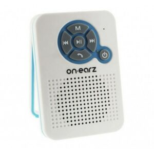 on earz parleur wireless bluetooth speaker for bathroom, white