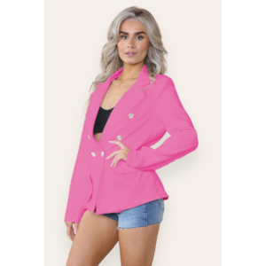 fitted linned double button blazer jacket stylish comfort for all occasions