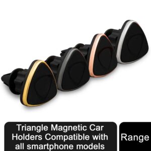 triangle magnetic car holders compatible with all smartphone models