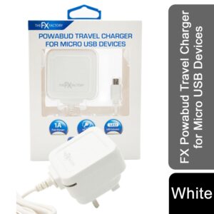 fx mains charger powabud for usb 1aµusb devices for micro usb devices white