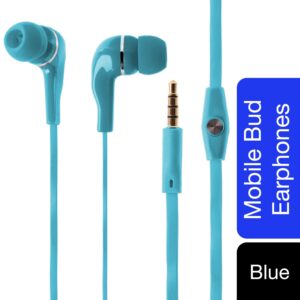 xs20 mobile bud earphones with mic blue