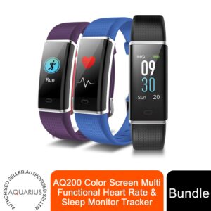 aq200 color screen multi functional heart rate & sleep monitor tracker