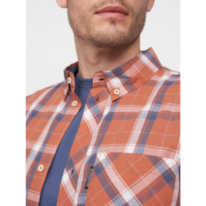 lennmore shirt red check mens