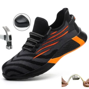 durable anti puncture safety shoes lightweight work sneakers