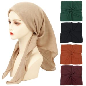 geebro fashionable solid colour scarf versatile padded neckwear
