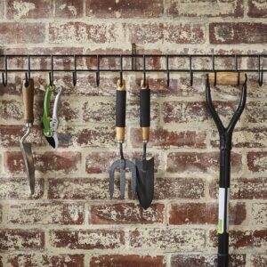 extra long tool rack in black powder coating