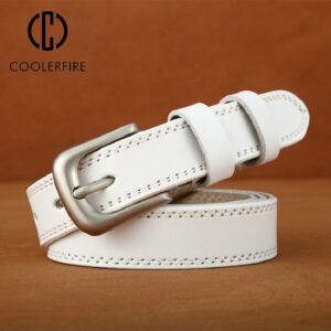 ccoolerfire vintage luxury genuine leather belt for stylish casual wear