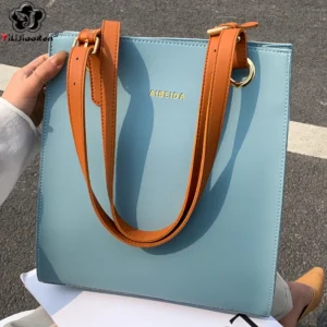yilijiaoren elegant designer tote bag high quality leather large capacity