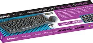 infapower wireless bluetooth keyboard & mouse combo x206